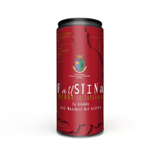 FAUSTINA - Birra Artigianale in Lattina (33cl) - La Bionda del Marchese Del Grillo