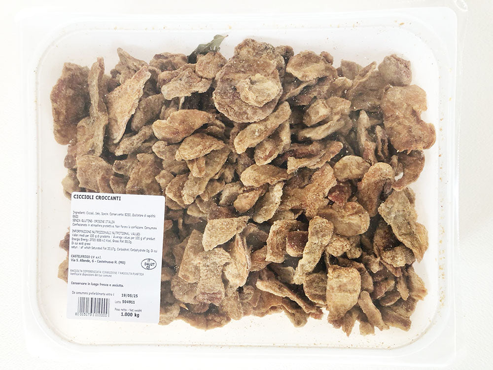 Ciccioli croccanti di maiale artigianali