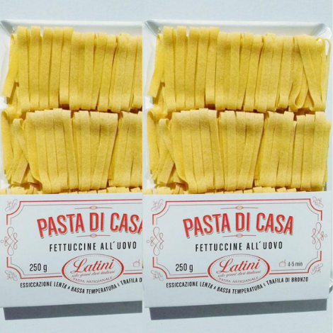 Fettuccine pasta all'uovo artigianale - pasta Carla Latini 2x250g