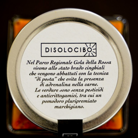 Ragù tradizionale di cinghiale del Parco Gola della Rossa - 180g