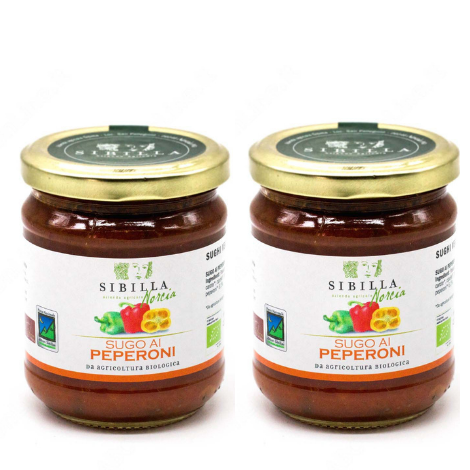 Sugo ai Peperoni Bio Sibilla di Norcia - 2x190g