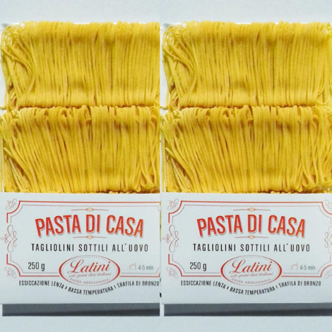 Tagliolini pasta all'uovo artigianale - 2 confezioni da 250 gr.