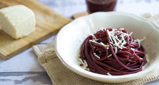 Spaghetto al Vino Rosso Conero Biologico e Pecorino Romano