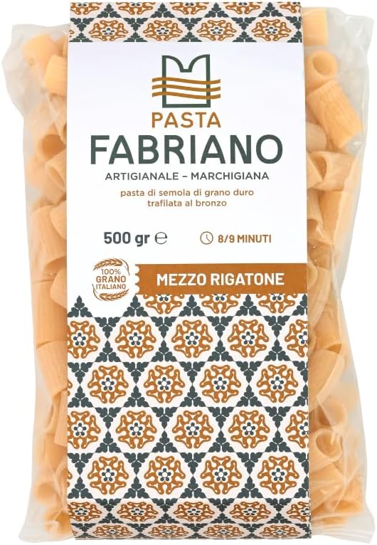 MEZZO RIGATONE - PASTA FABRIANO ARTIGIANALE 500gr.