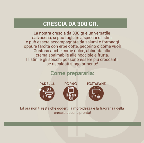 Crescia Marchigiana Artigianale - Cotta a Legna