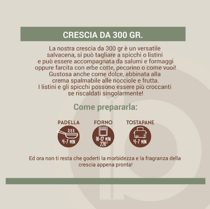 Crescia Marchigiana Artigianale - Cotta a Legna