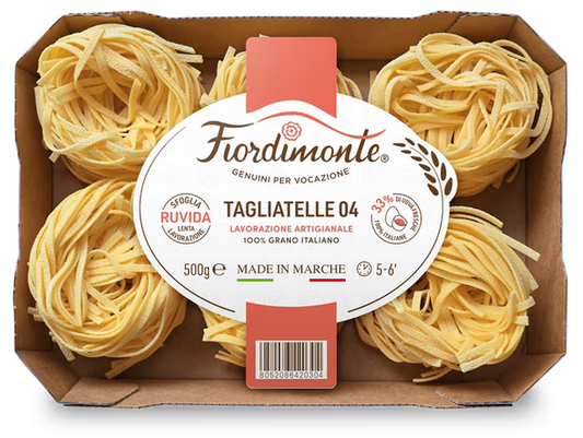 Tagliatelle 04 all'Uovo Artigianali 500g - Fiordimonte