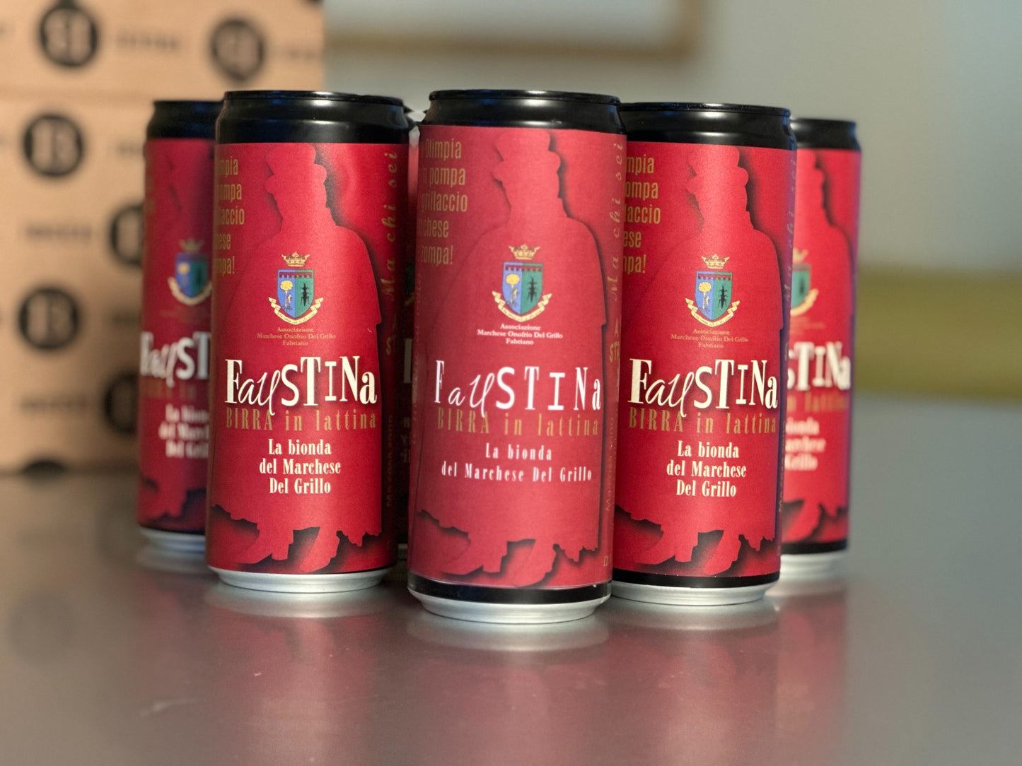 FAUSTINA - Birra Artigianale in Lattina (33cl) - La Bionda del Marchese Del Grillo