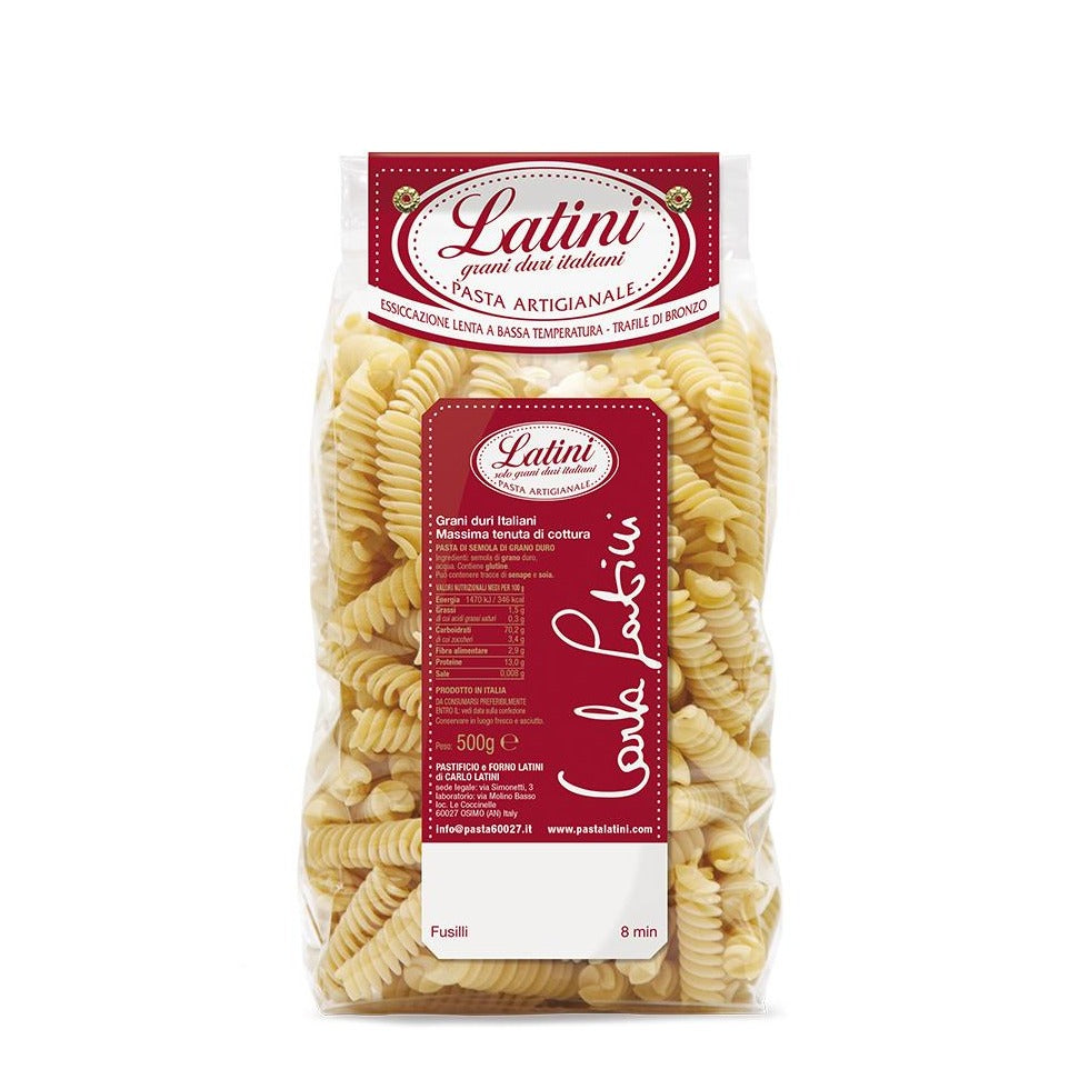 Fusilli pasta artigianale trafilata a bronzo - 500g Carla Latini